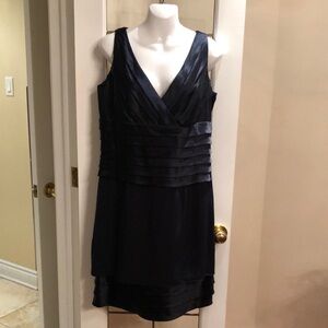 Chetta B Navy Silk Dress